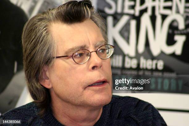 Stephen King during the popular book-signing event at Asda supermarket in, Watford, England. Hundreds of people came, some from far away and some...