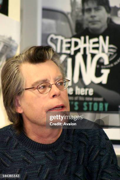 Stephen King during the popular book-signing event at Asda supermarket in, Watford, England. Hundreds of people came, some from far away and some...