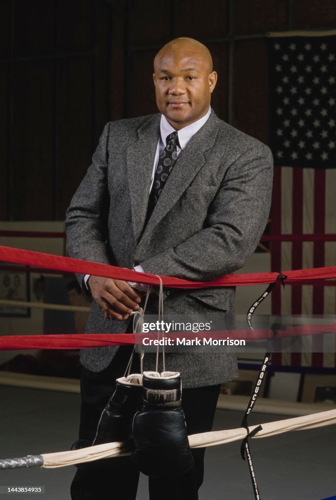 Foremain American former world heavyweight boxing champion, George Foreman ...