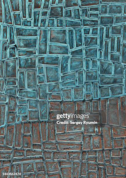 geometric pattern abstract background - patina stock pictures, royalty-free photos & images