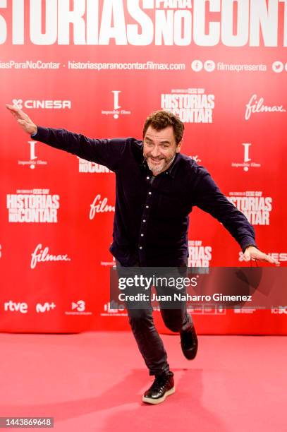 Alejandro Brendemuhl attends the "Historias Para No Contar" film photocall at Cinesa Proyecciones on November 23, 2022 in Madrid, Spain.