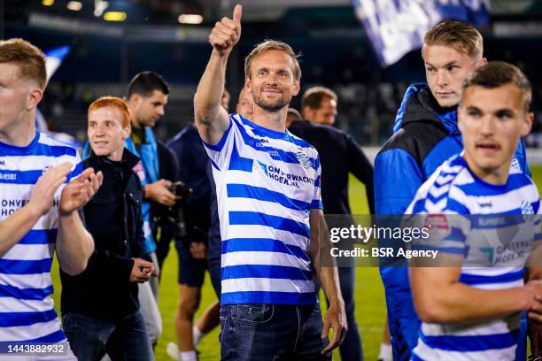 Siem de Jong of De Graafschap reacts after the Keuken Kampioen Divisie match between De Graafschap and FC Den Bosch at De Vijverberg on May 19, 2023...