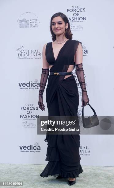 Manushi Chhillar attends the Vougue 'Forces Of Fashion' on November 23, 2022 in Mumbai, India