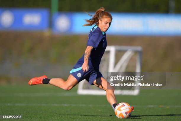 Beatrice Merlo of FC Internazionale Women trains during the FC Internazionale Women training session at the club's training ground Suning Training...