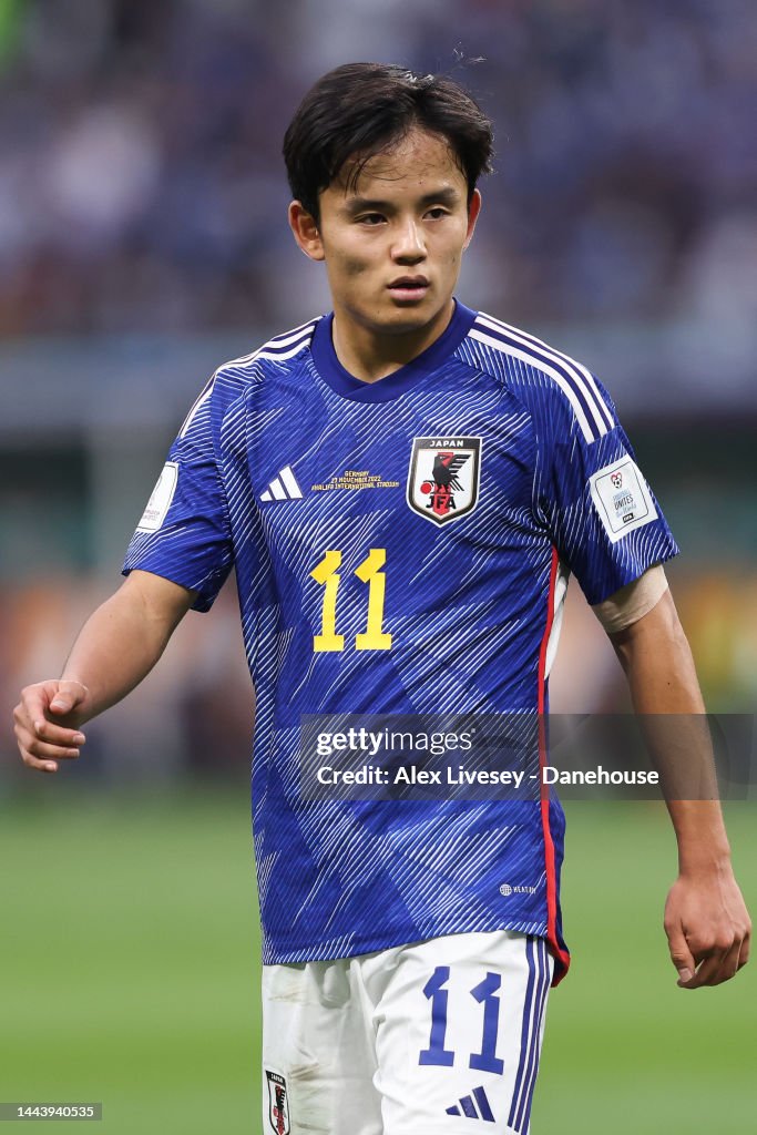 Takefusa Kubo Of Japan During The FIFA World Cup Qatar 2022 Group E takefusa-kubo-of-japan-during-the-fifa-world-cup-qatar-2022-group-e