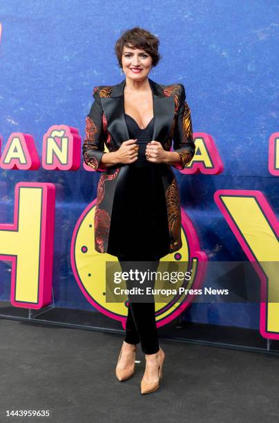 Actress and comedian Silvia Abril poses at the photocall of the premiere of the film 'Mañana es hoy' at the Cines Callao, on 23 November, 2022 in...