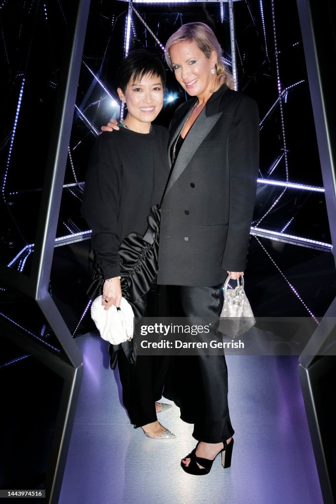 Claridge's Christmas Tree 2022 Party With Jimmy Choo