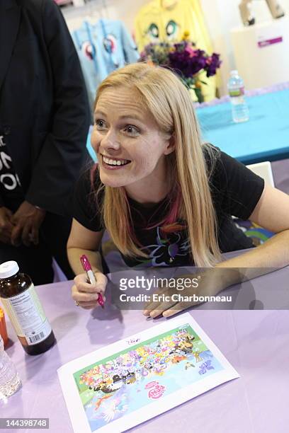 Writer Meghan McCarthy at Hasbro's first stop in the national "My Little Pony Friendship is Magic " Pop-up store tour. "My Little Pony" from Hasbro...
