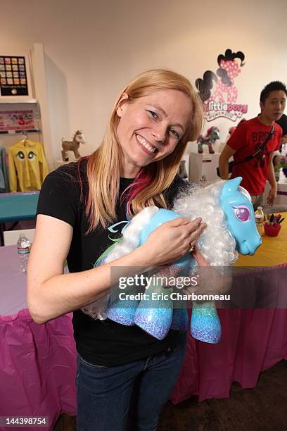 Writer Meghan McCarthy at Hasbro's first stop in the national "My Little Pony Friendship is Magic " Pop-up store tour. "My Little Pony" from Hasbro...