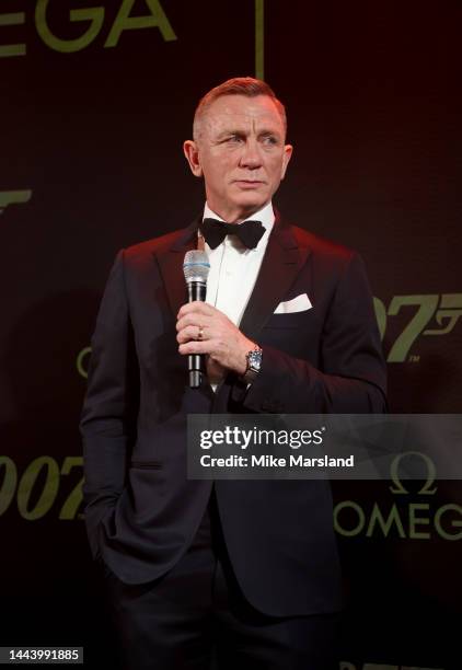 Daniel Craig at a special event hosted by Omega to celebrate 60 years of James Bond on November 23, 2022 in London, England.