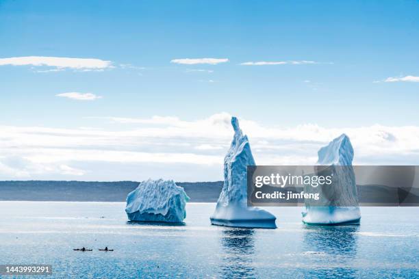 iceberg on the wolf cove, bonavista, newfoundland and labrador, canada - newfoundland and labrador 個照片及圖片檔