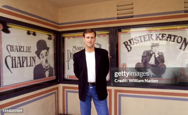 American actor, stand-up comedian, impressionist, and television host Dave Coulier poses for a portrait, Los Angeles, California, January 1993....