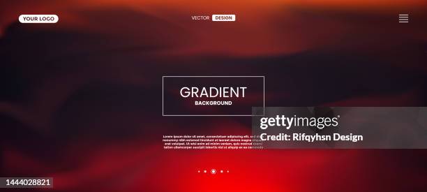 blurred fluid gradient colourful background. modern futuristic background. can be use for landing page, book covers, brochures, flyers, magazines, any brandings, banners, headers, presentations, and wallpaper backgrounds - red background stock illustrations