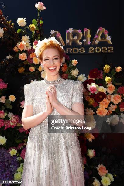 Emma Watkins attends the 2022 ARIA Awards at The Hordern Pavilion on November 24, 2022 in Sydney, Australia.