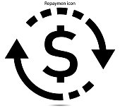 Repaymen icon vector illustration graphic on background