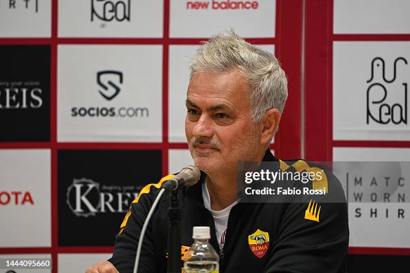 As Roma Coach AS Roma coach Josè Mourinho during a press conference at Japan... News ...