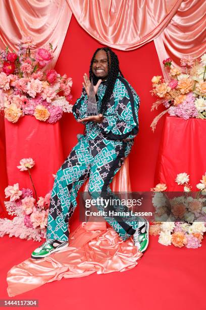 Baker Boy poses with the ARIA award for Album of the Year during the 2022 ARIA Awards at The Hordern Pavilion on November 24, 2022 in Sydney,...