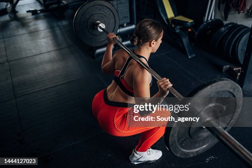 Fit woman training with weights Fit woman training with weights