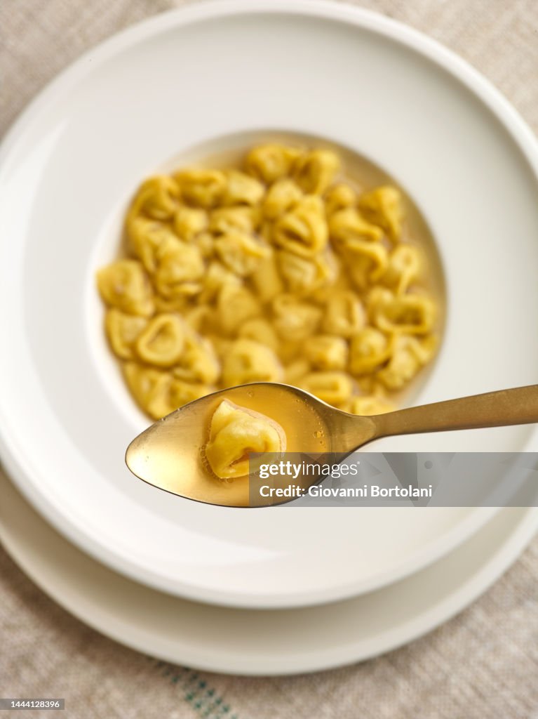 Tortellini in broth