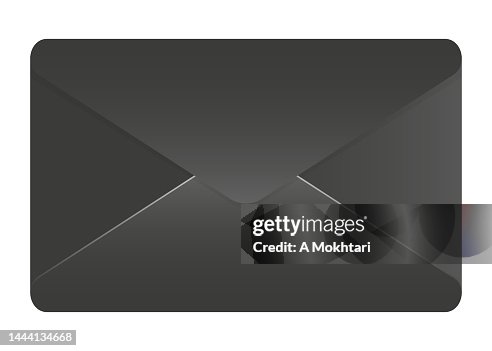 Black envelope. Black envelope.