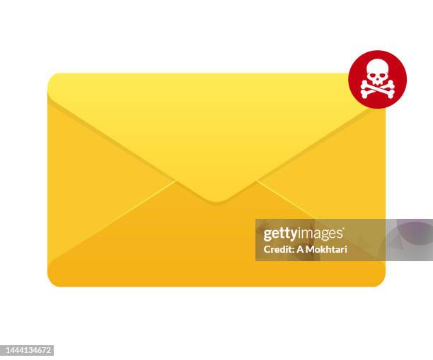 envelope with received messages, hackers and phishing. - cyber security response stock illustrations