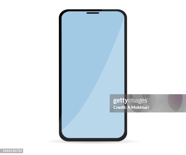 smartphone on white background. - ipad mockup horizontal stock illustrations