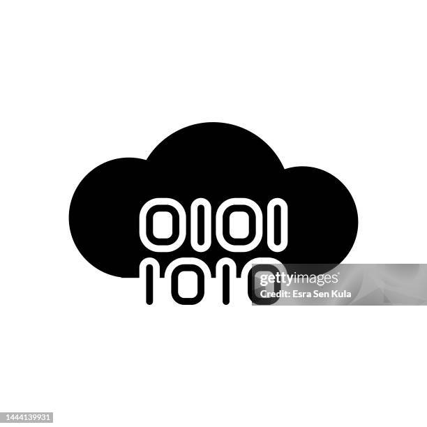 cloud computing solid flat icon. the icon is suitable for web pages, mobile apps, ui, ux, and gui design. - erp stock illustrations
