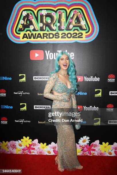 Tigerlily attends the 2022 ARIA Awards at The Hordern Pavilion on November 24, 2022 in Sydney, Australia.