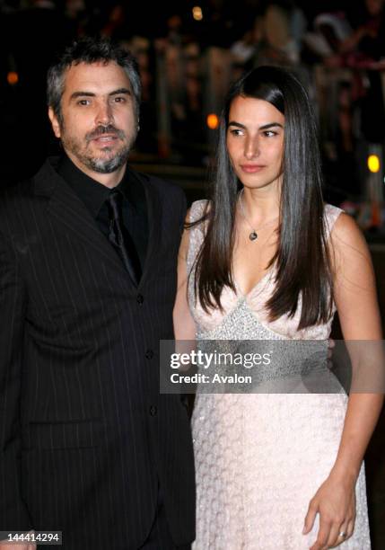 Children of Men - UK Premiere held at the Odeon, Leicester Square, London, England. 19th September 2006.; Alfonso Cuaron & Wife, Annalisa Bugliani;...