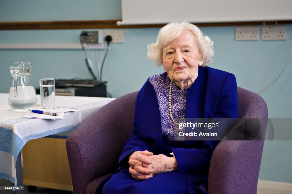 Marguerite Patten OBE talking about her new book