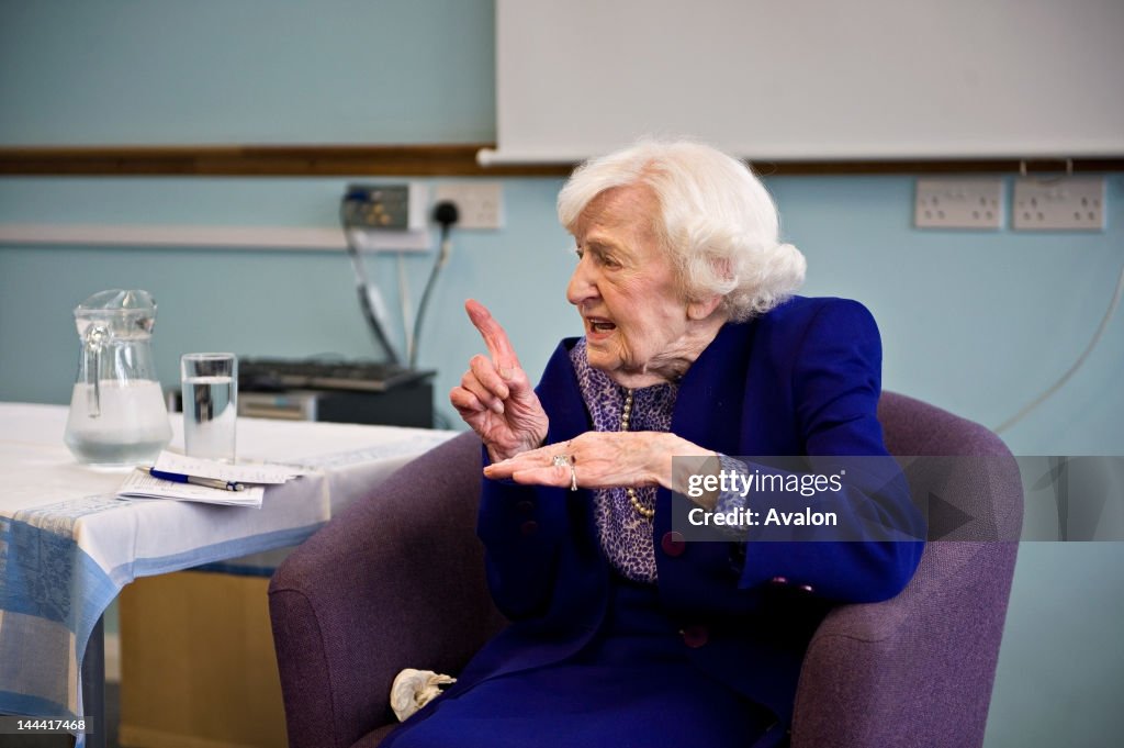 Marguerite Patten OBE talking about her new book