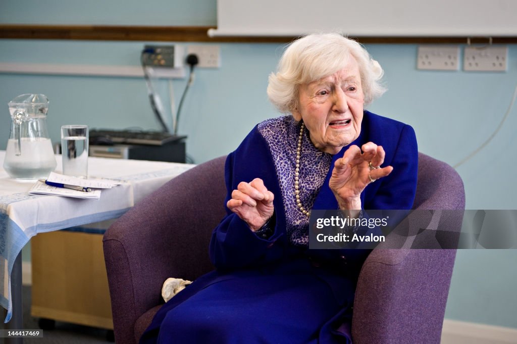 Marguerite Patten OBE talking about her new book