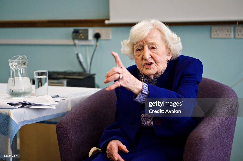 Marguerite Patten OBE talking about her new book