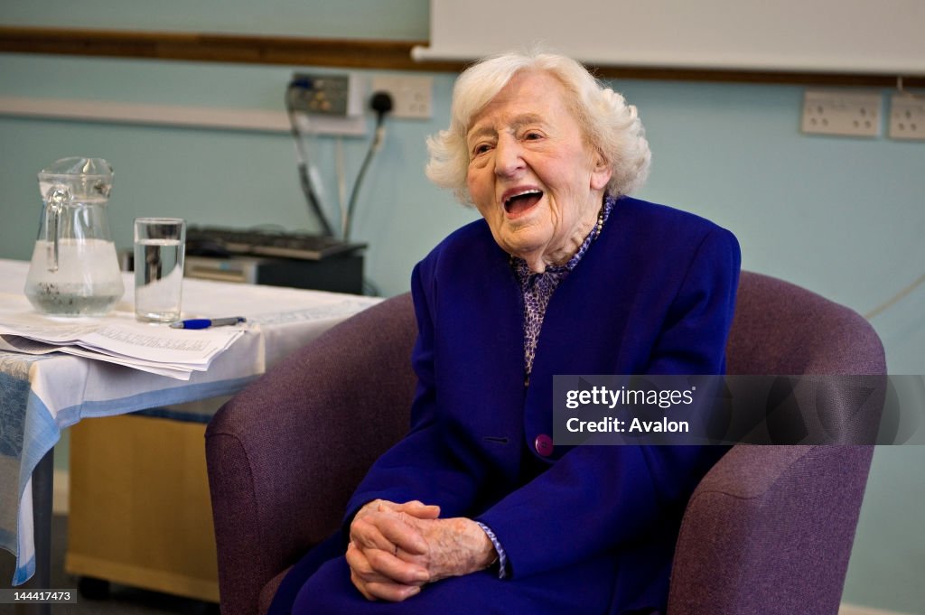 Marguerite Patten OBE talking about her new book