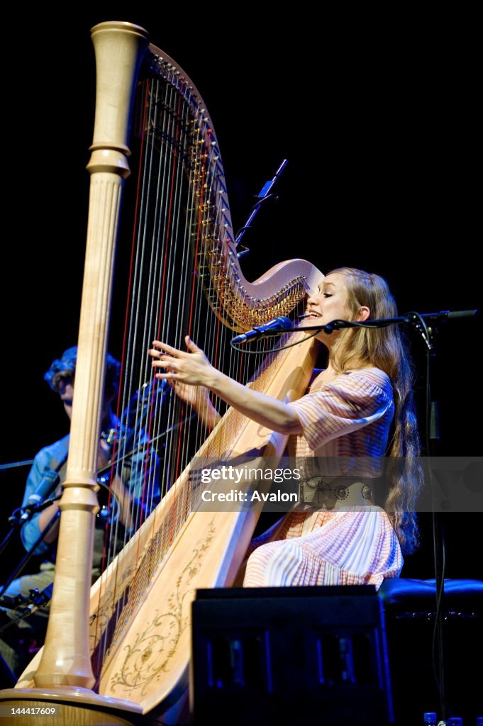 Joanna Newsom performing live at the Royal Festival Hall