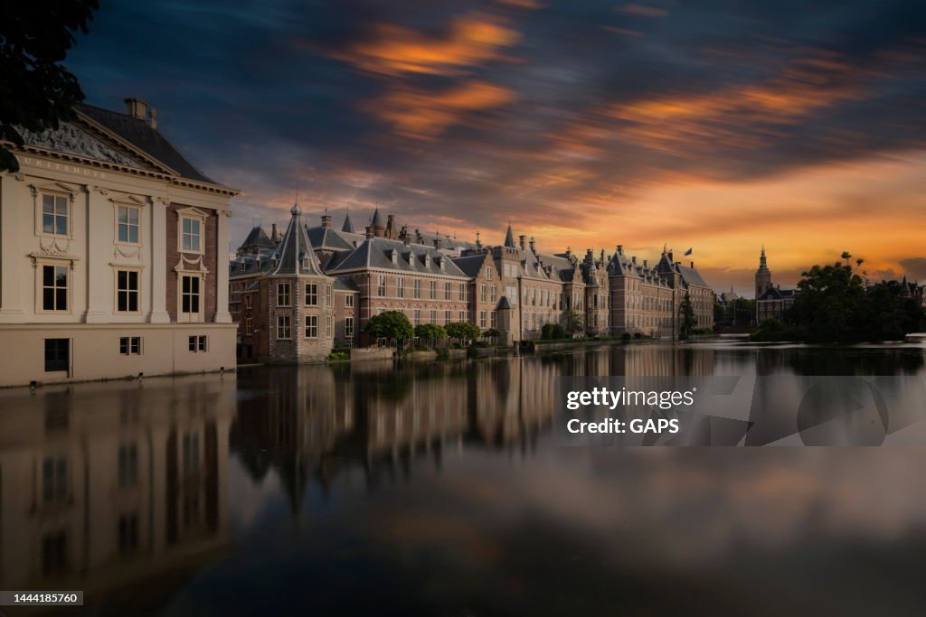 Dutch parliament buildings in The Hague, Netherlands