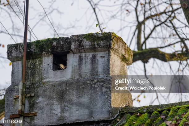Old, dirty chimney after long time of using coal. old dirty chimney after long time