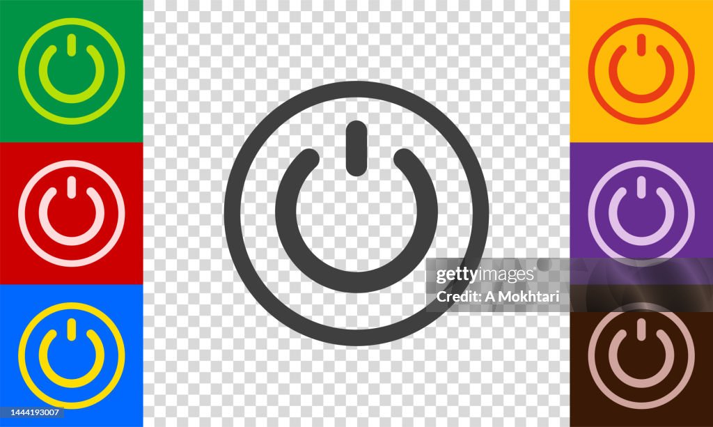Set of start button icons.