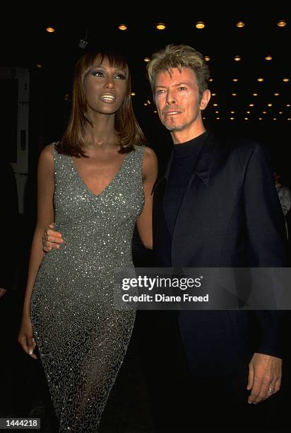 David Bowie and Iman.
