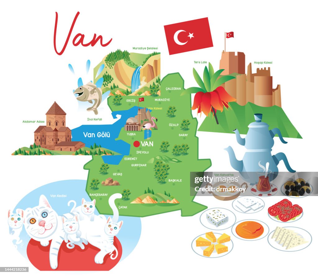 Cartoon Map of Van