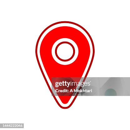 GPS marker icon, on a withe background. GPS marker icon, on a withe background.