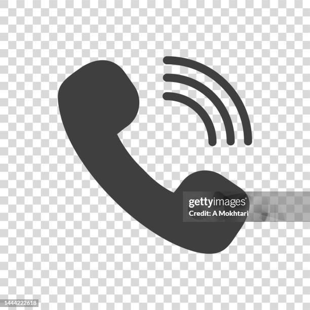 phone icon, on a transparent background. - answering email stock illustrations