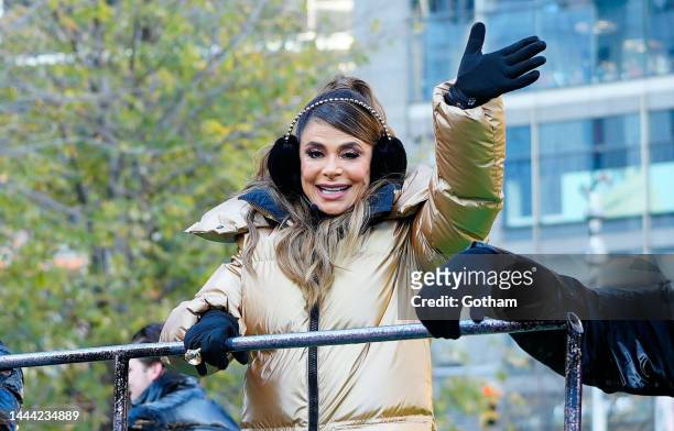 Paula Abdul is seen at 2022 Macy's Thanksgiving Day Parade on November 24, 2022 in New York City.