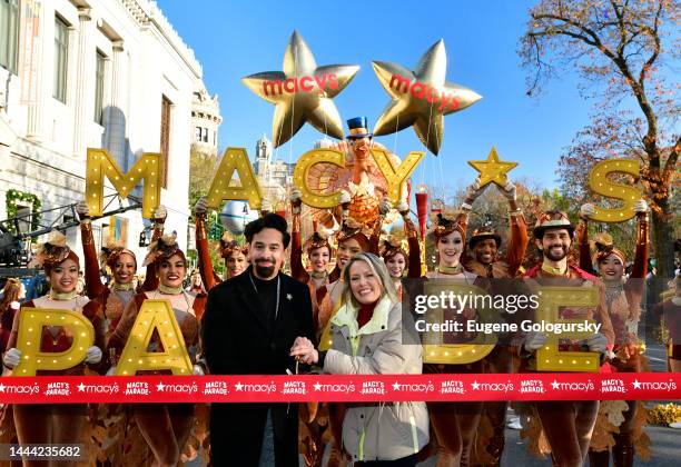 Will Coss, Executive Producer, Macy’s Thanksgiving Day Parade cuts the ribbon to start the 96th Macy's Thanksgiving Day Parade on November 24, 2022...