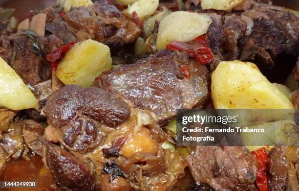 stewed meat with potatoes - ragout stock pictures, royalty-free photos & images