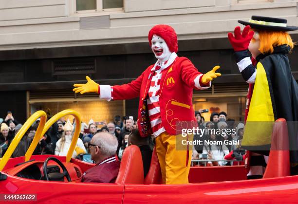 Ronald McDonald of McDonald's attends the 2022 Macy's Thanksgiving Day Parade on November 24, 2022 in New York City.
