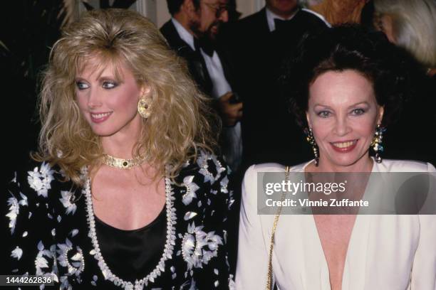 Donna Mills and Leslie Caron during 5th Annual American Cinema Awards at Beverly Hilton Hotel in Beverly Hills, California, United States, 30th...