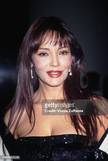 Barbara Carrera attends the 1994 'Field of Dreams' Awards to Benefit the Michael Bolton Foundation and Barry Bonds Foundation at Beverly Hilton Hotel...