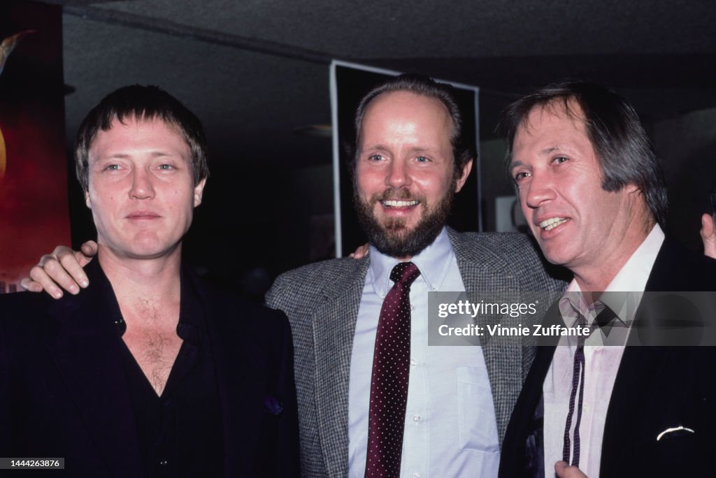 Christopher Walken, Michael Moriarty And David Carradine At "Q" Opening Party