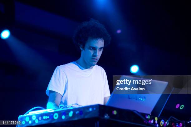 Four Tet performing live for the second weekend of ATP , on May 16th 2008. Held at Butlins in Minehead, Somerset.; Job: 44581; Ref: EWT;